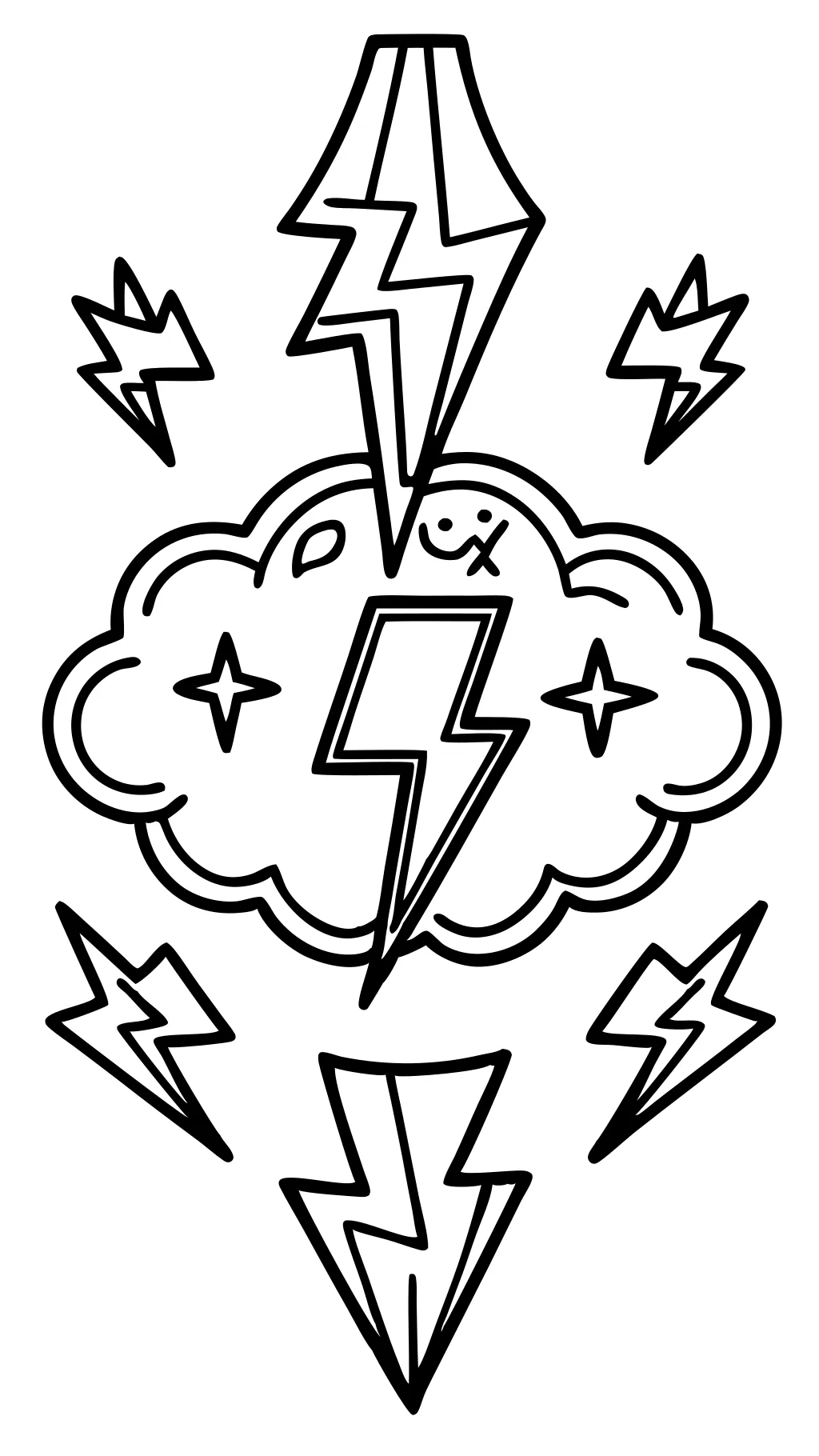 coloring pages lightning